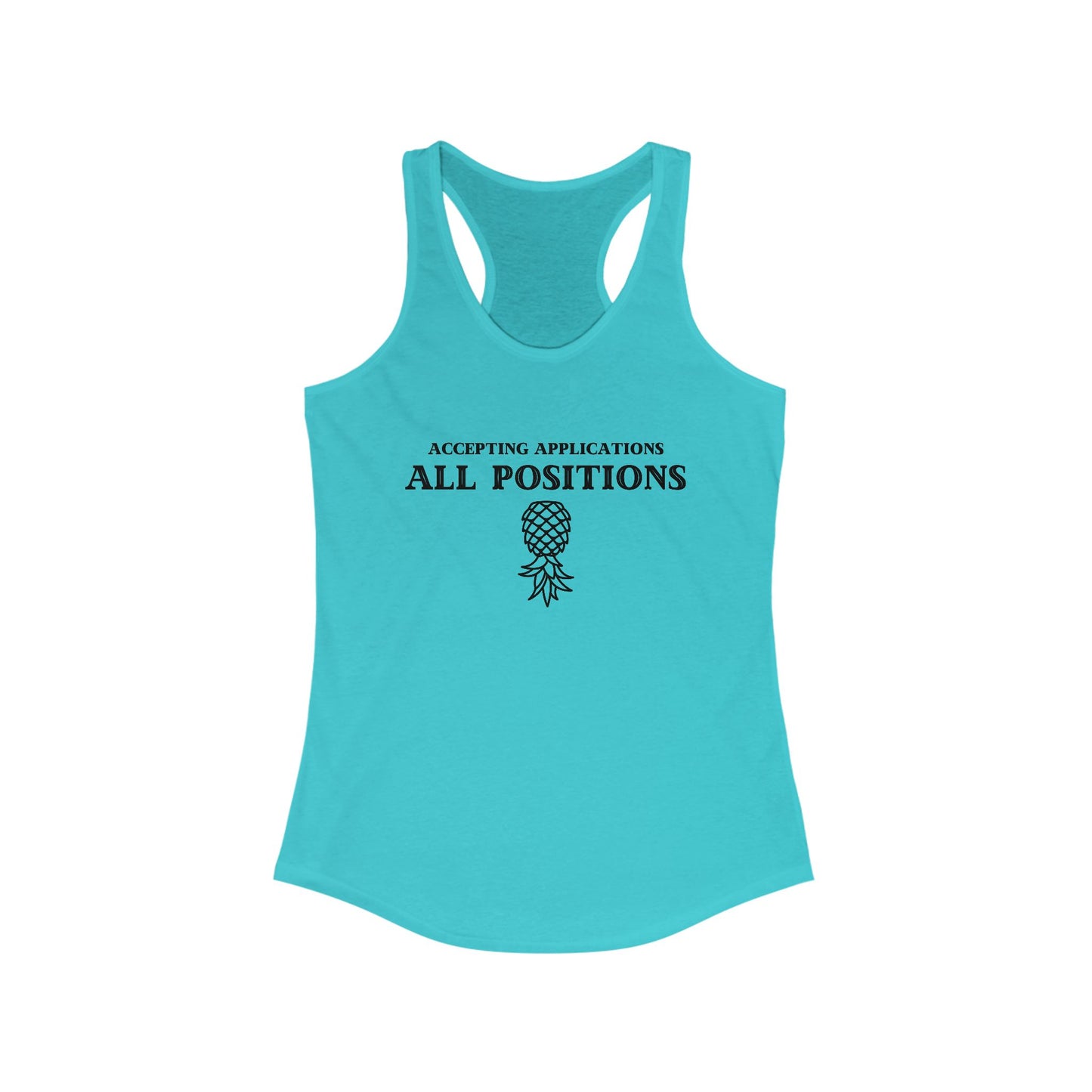 'Accepting Applications' Women's Racerback Tank