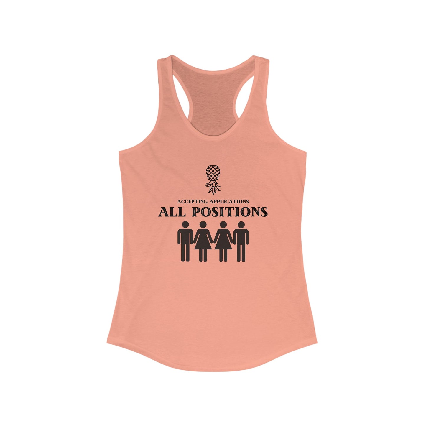 ‘Accepting Applications’ Double the Fun Women's Ideal Racerback Tank
