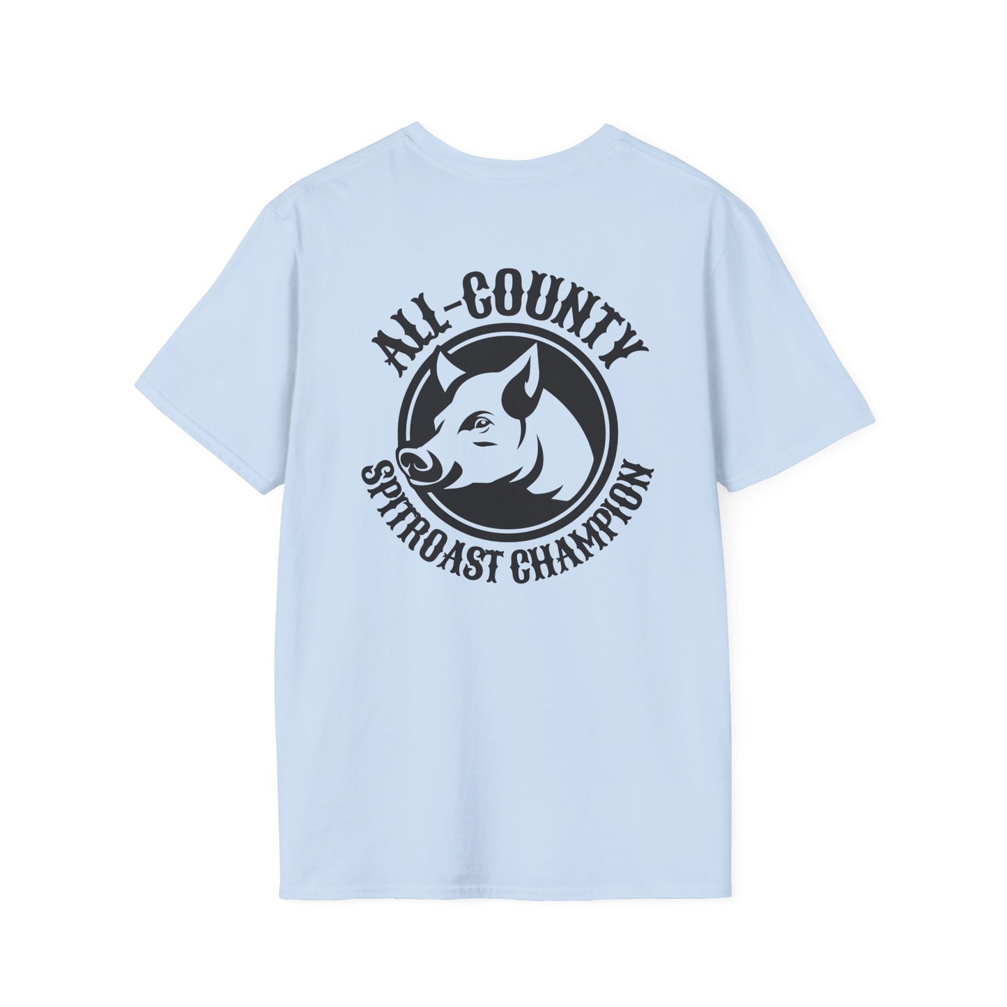 Unisex Softstyle T-Shirt with Team Pig Design, Animal Lover Tee, Funny Gift for Farmers, Casual Wear, All-County Champion Shirt