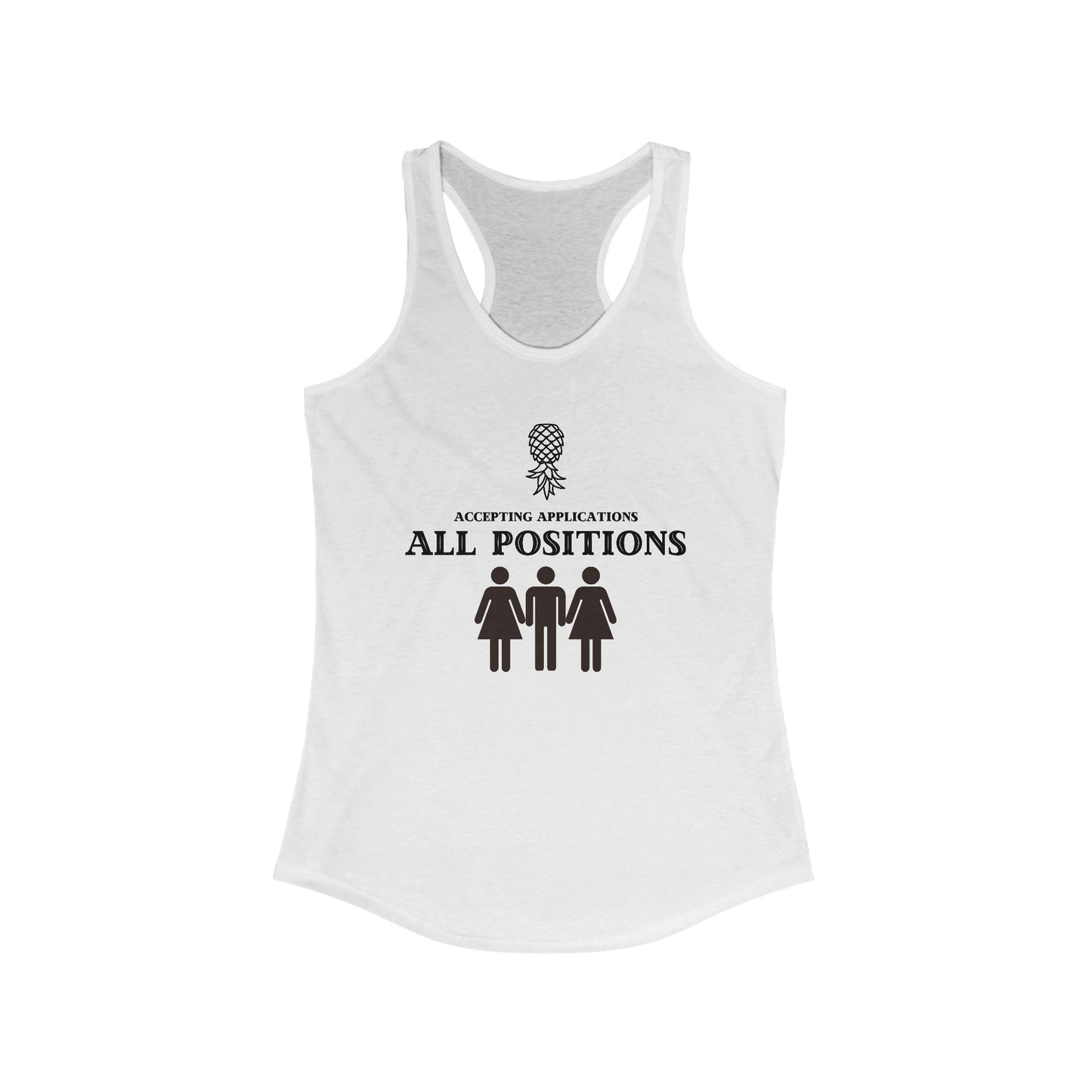 ‘Accepting Applications FMF’ Women's Ideal Racerback Tank