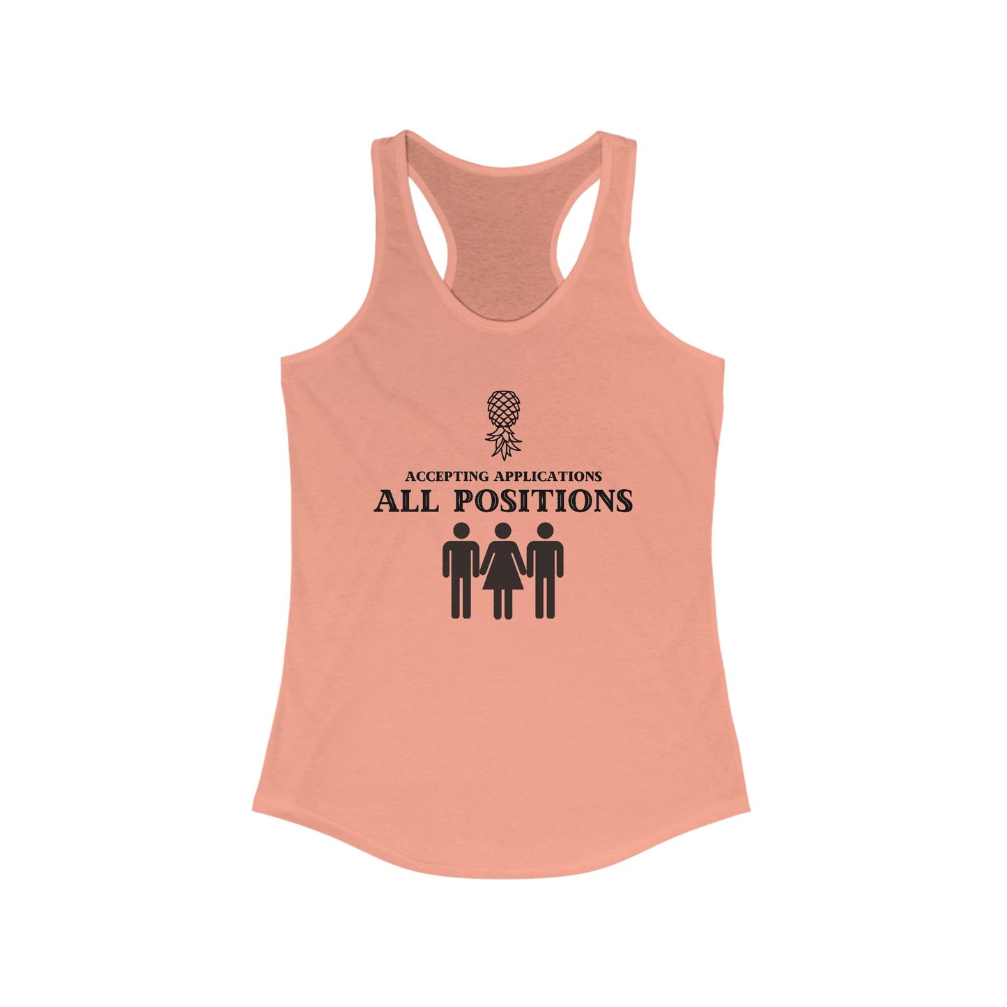 ‘Accepting Applications MFM’ Women's Ideal Racerback Tank