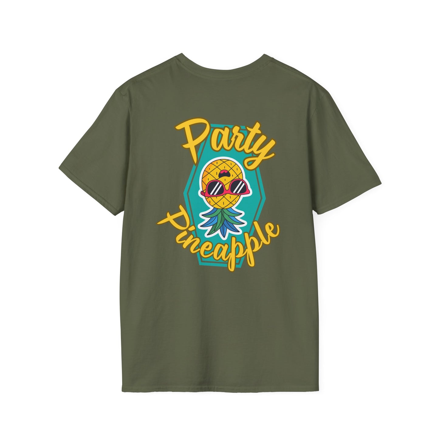 Party Pineapple Men's Cotton T-Shirt
