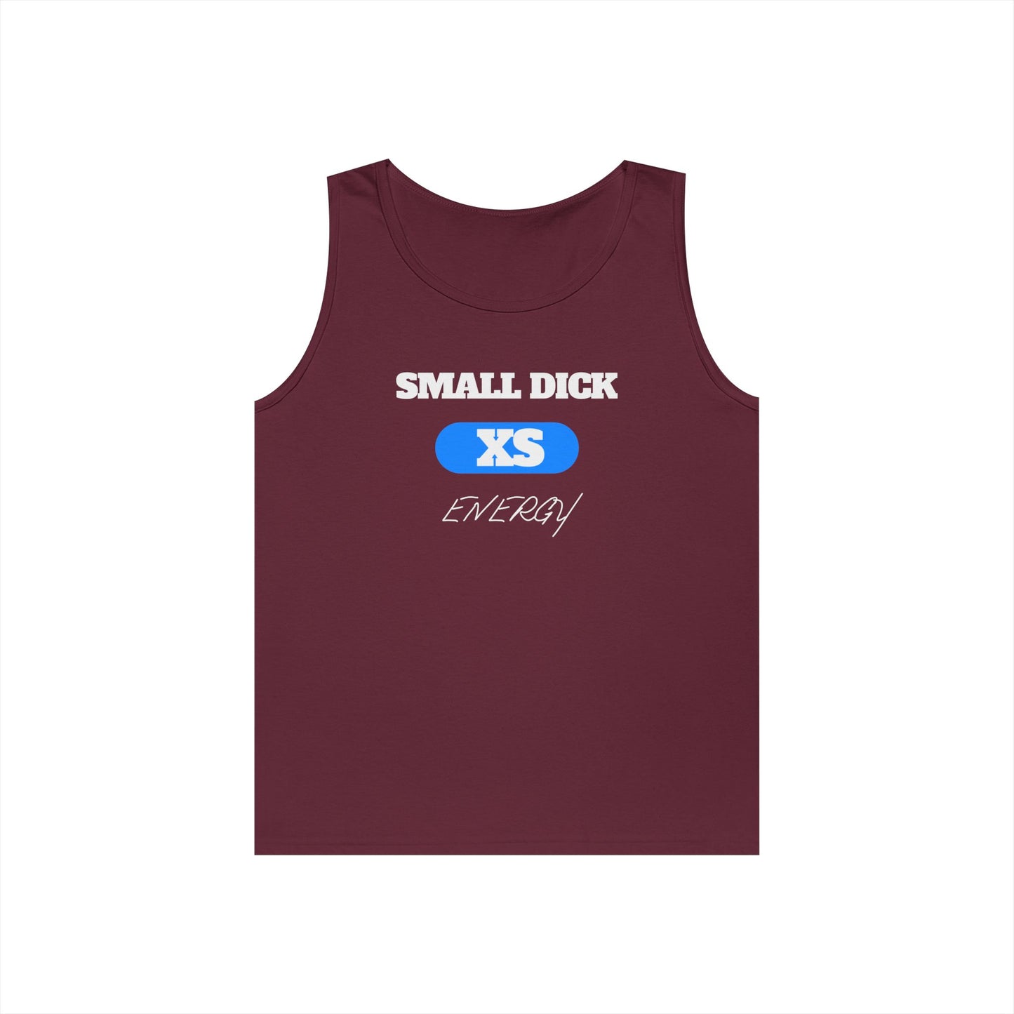 Funny Unisex Cotton Tank Top – Small Dick Energy, Summer Wear, Gift for Friends, Humor Apparel, Casual Top
