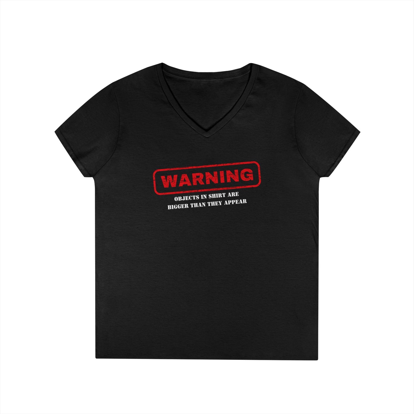 Warning V-Neck T-Shirt - Funny Shirt, Casual Wear, Gift for Her, Birthday Gift, Statement Tee, Everyday Comfort