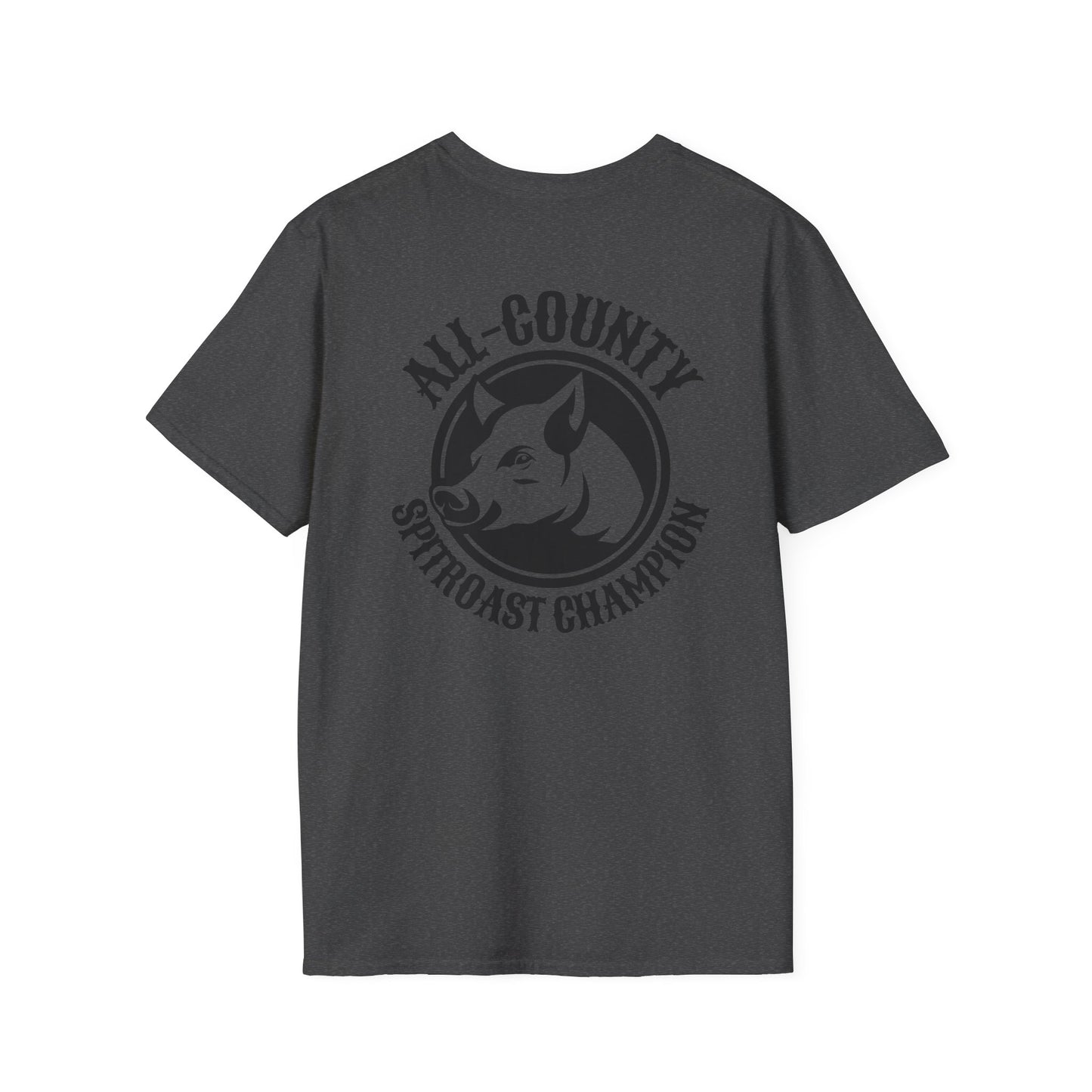 Unisex Softstyle T-Shirt with Team Pig Design, Animal Lover Tee, Funny Gift for Farmers, Casual Wear, All-County Champion Shirt