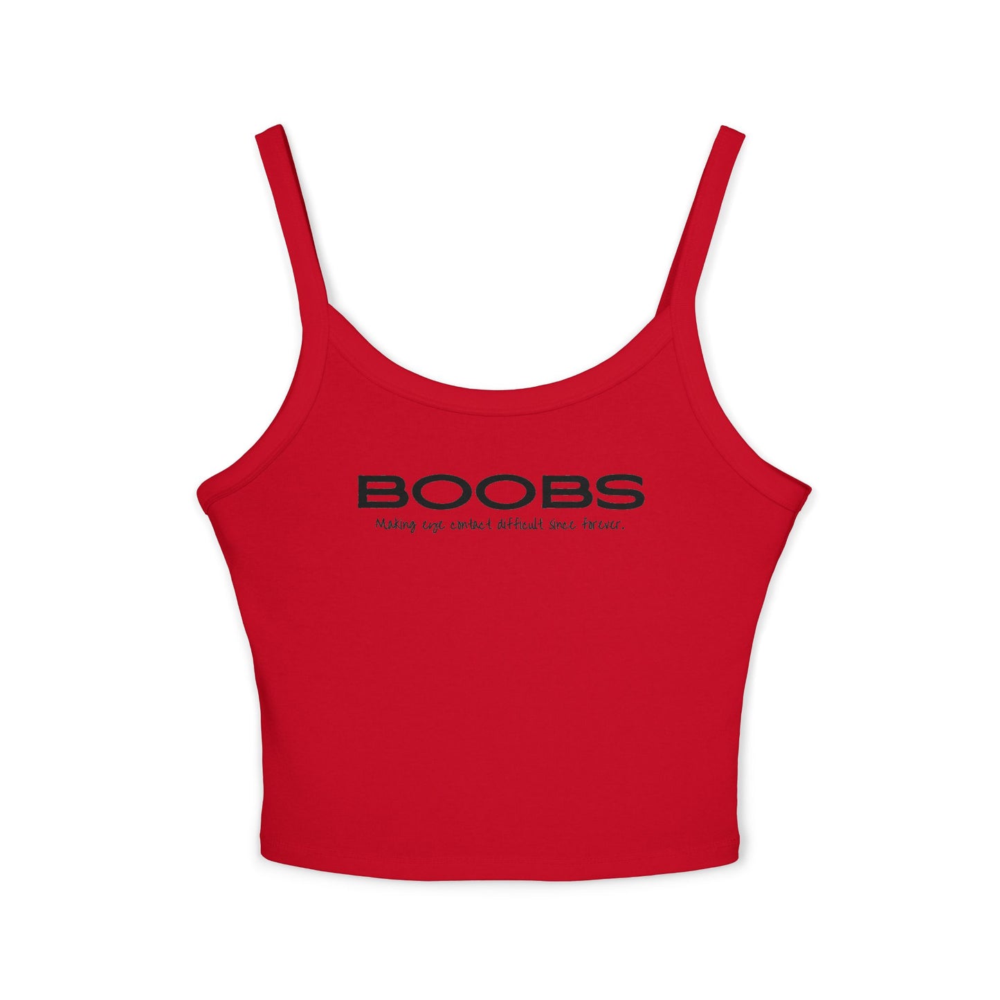 Making Eye Contact Difficult - Women's Spaghetti Strap Tank