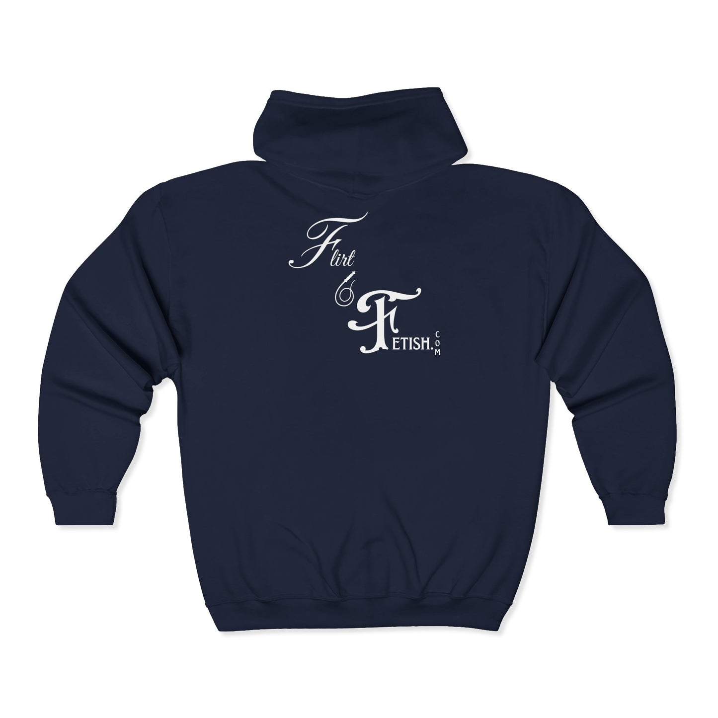 Official Flirt & Fetish Monogram Logo Unisex Full Zip Hoodie