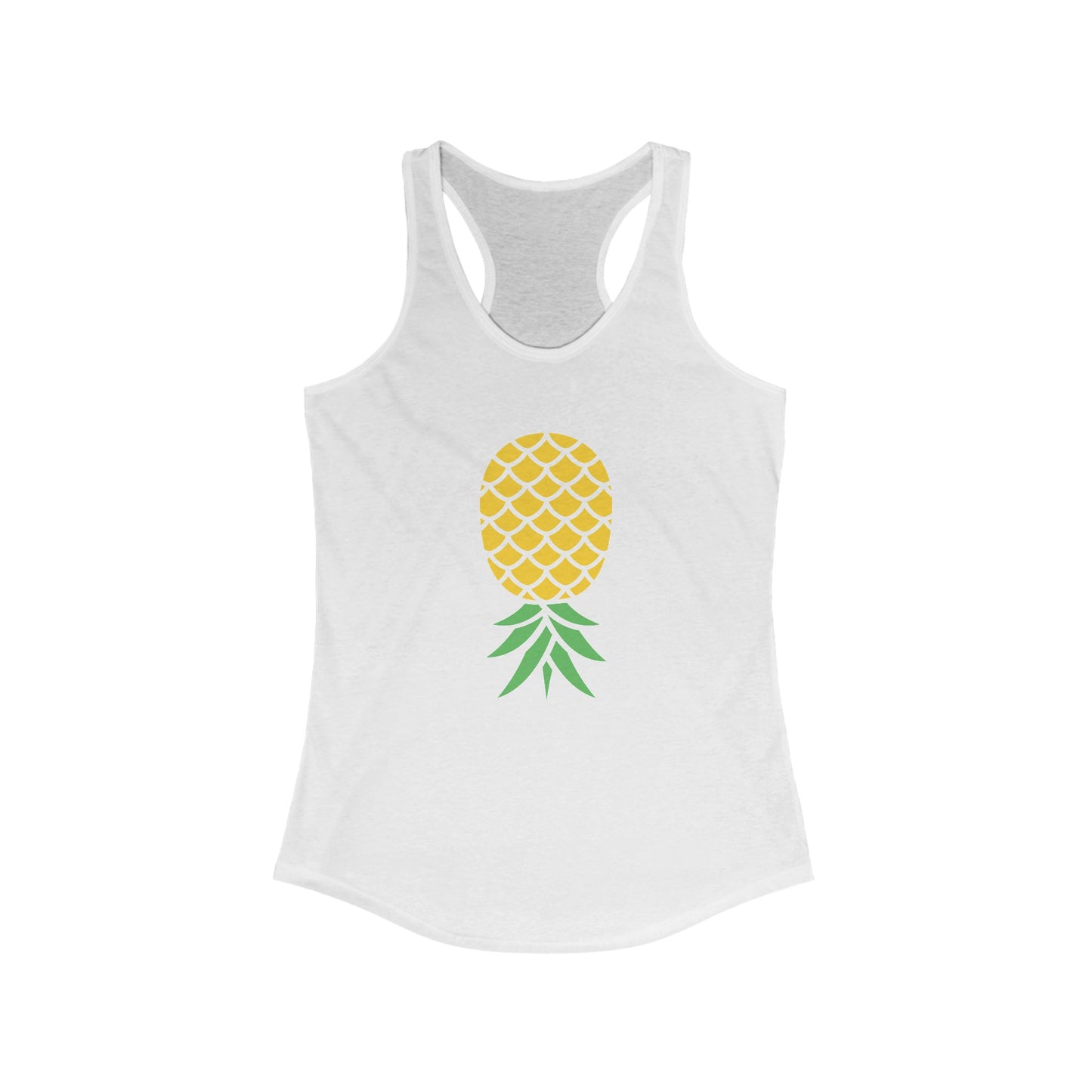 Women's Upside Down Pineapple Racerback Tank