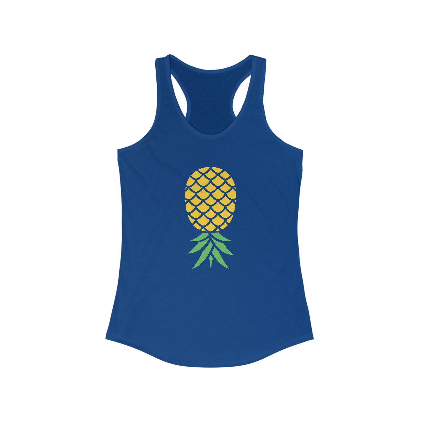 Women's Upside Down Pineapple Racerback Tank