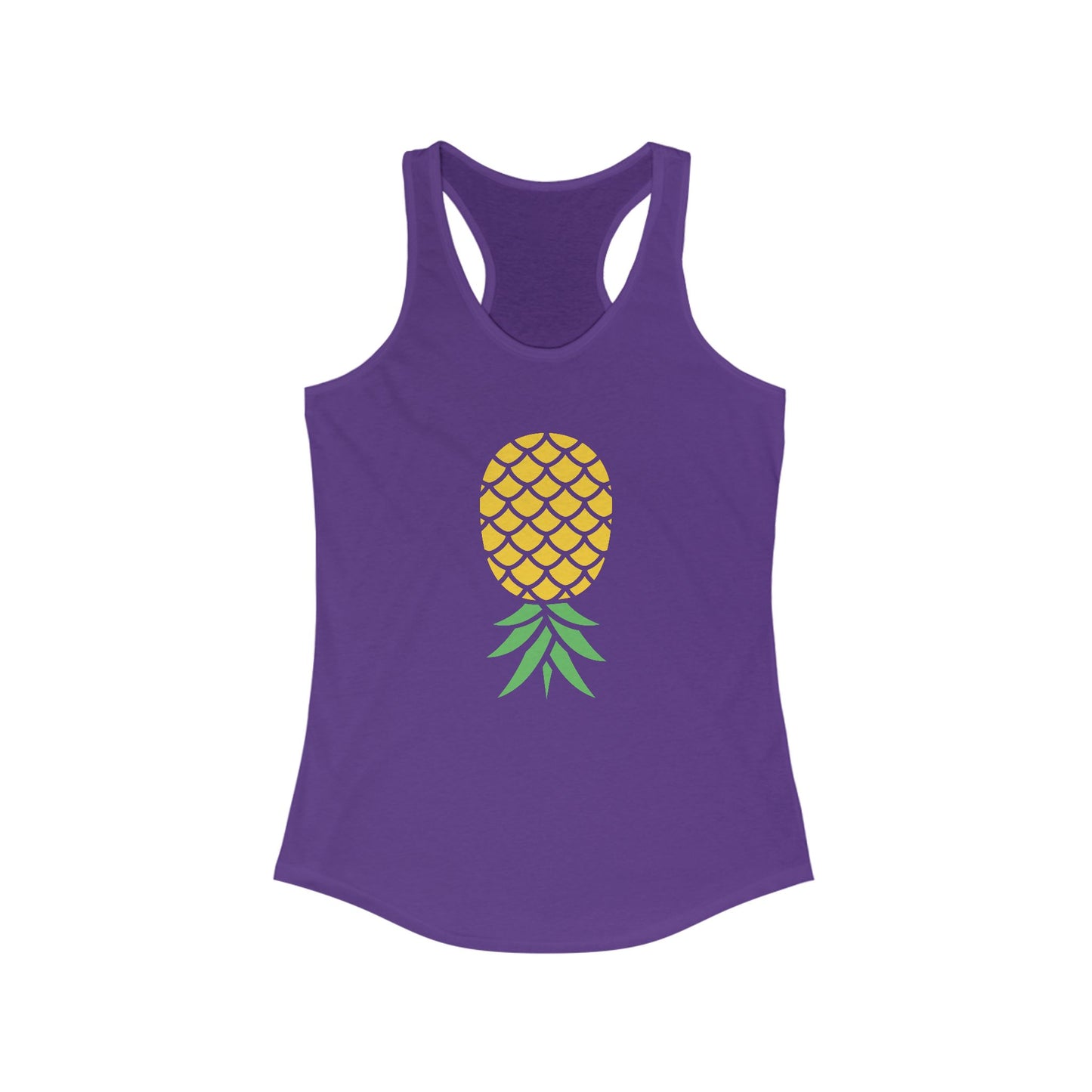 Women's Upside Down Pineapple Racerback Tank