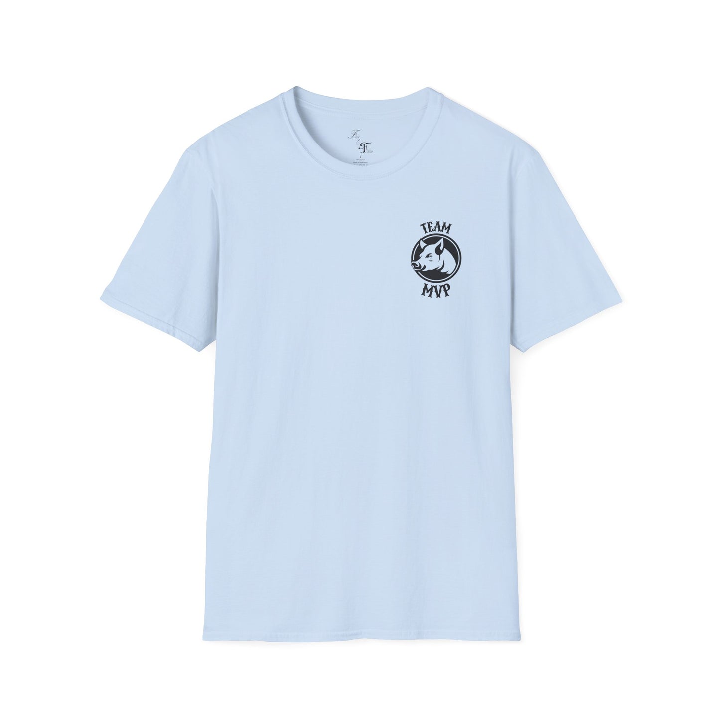 Unisex Softstyle T-Shirt with Team Pig Design, Animal Lover Tee, Funny Gift for Farmers, Casual Wear, All-County Champion Shirt