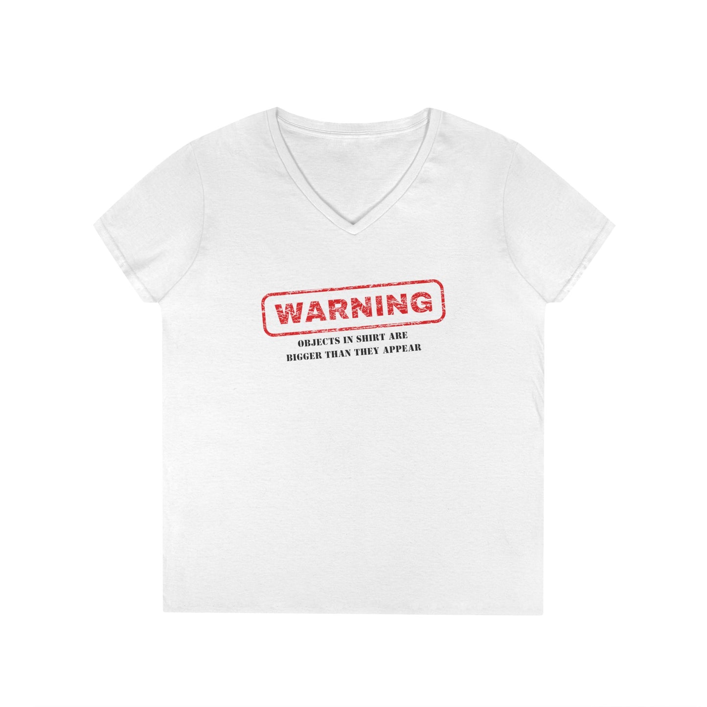 Warning V-Neck T-Shirt - Funny Shirt, Casual Wear, Gift for Her, Birthday Gift, Statement Tee, Everyday Comfort