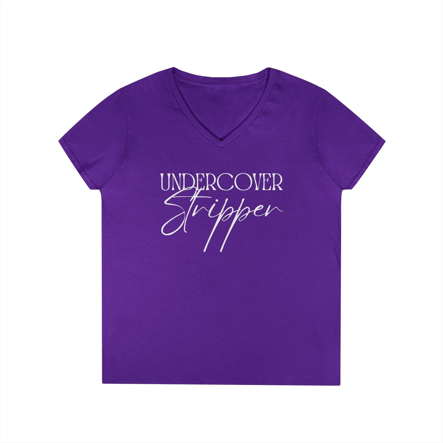 “Undercover Stripper” Women’s Softstyle Tee — Because Subtlety Is Overrated