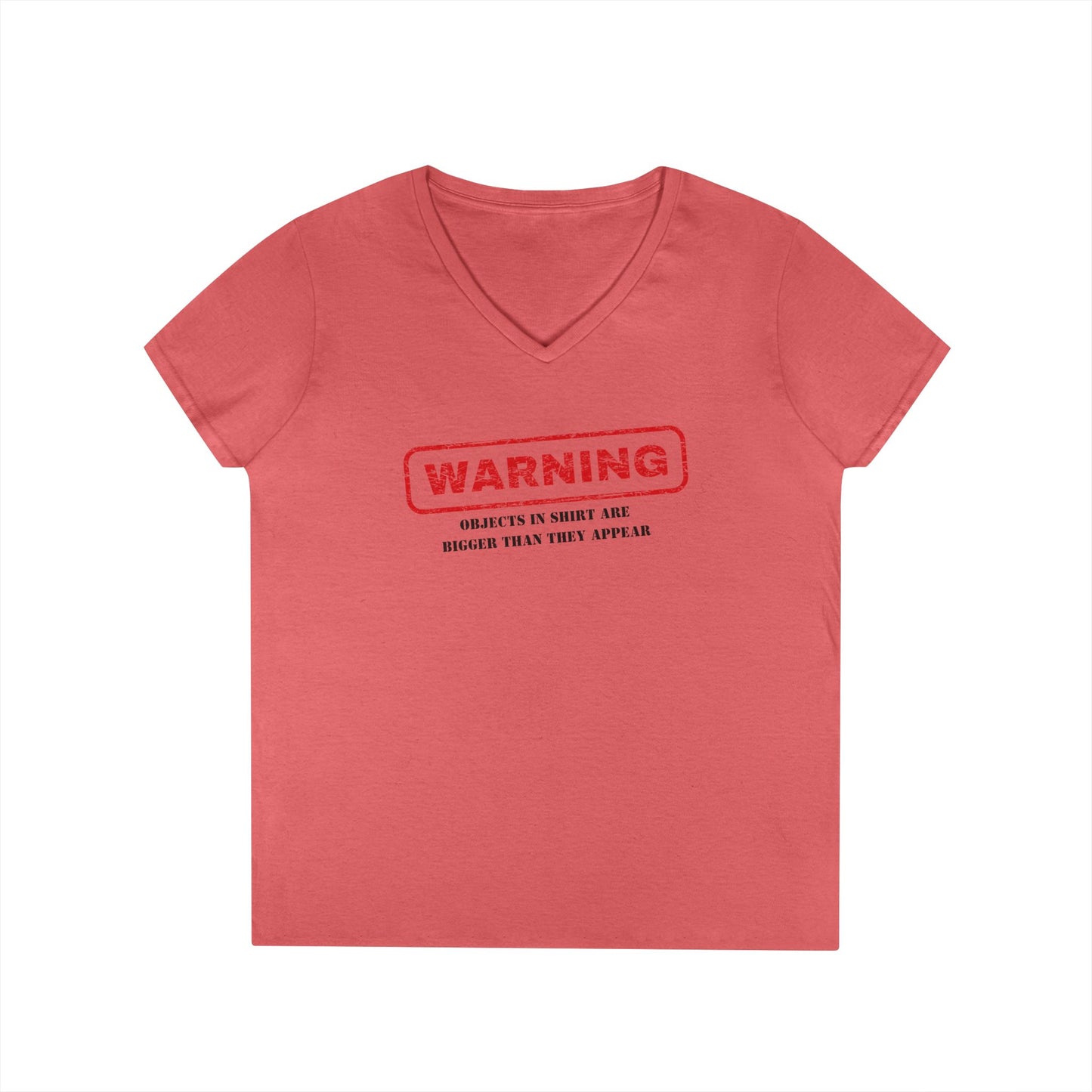 Warning V-Neck T-Shirt - Funny Shirt, Casual Wear, Gift for Her, Birthday Gift, Statement Tee, Everyday Comfort