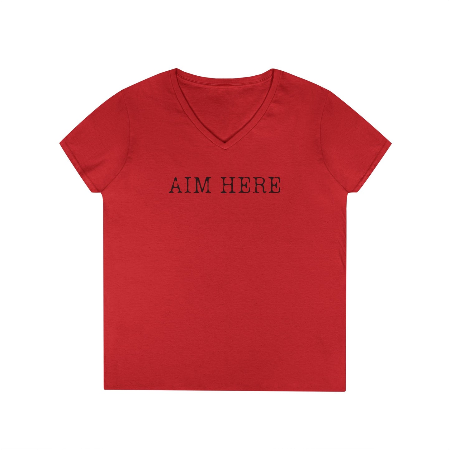 Aim Here - Ladies' V-Neck T-Shirt