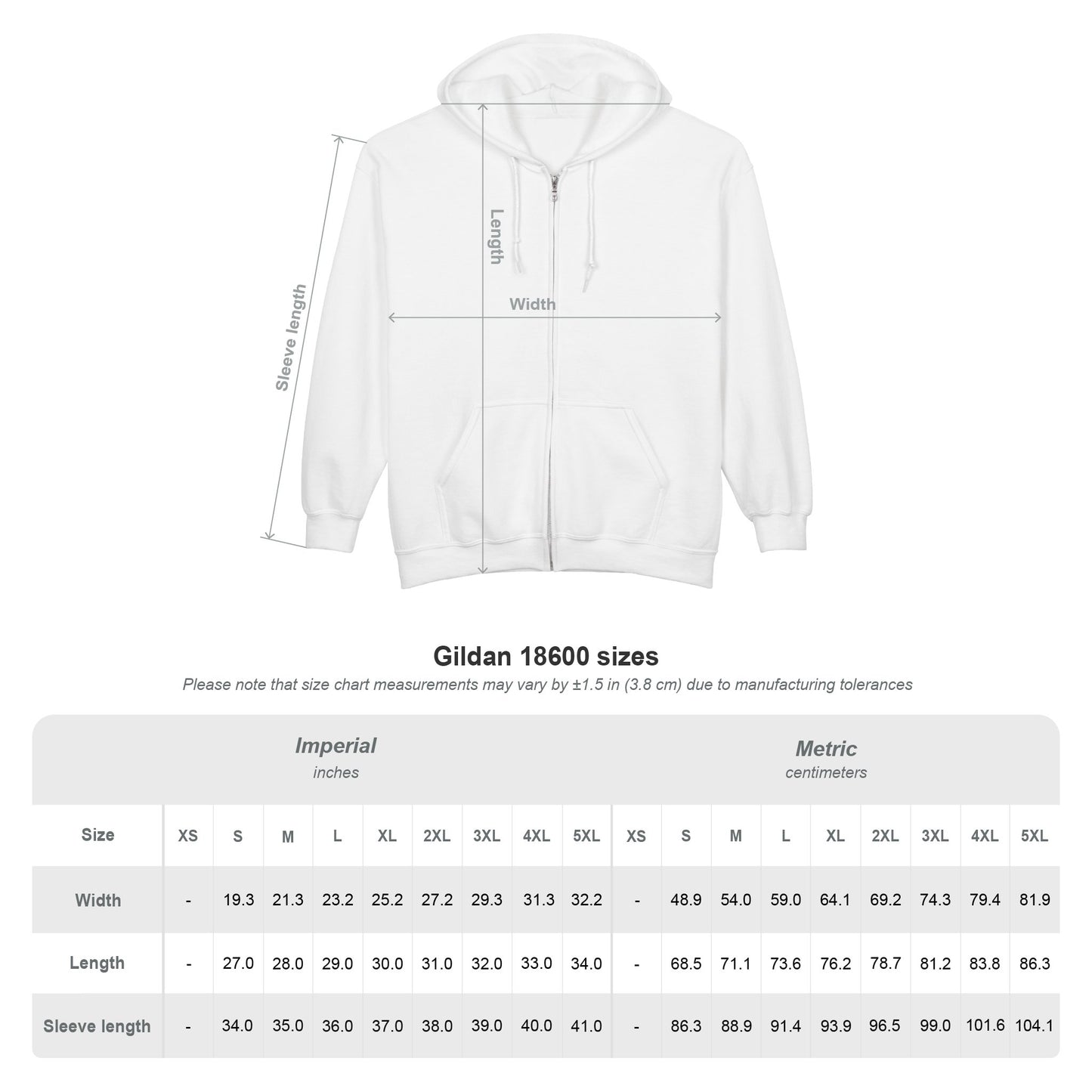 F & F Front Logo Monogram Full Zip Unisex Hoodie