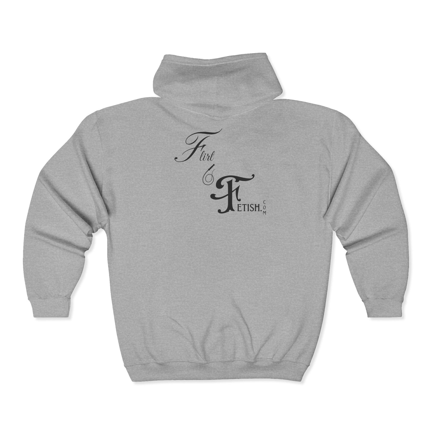 Official Flirt & Fetish Monogram Logo Unisex Full Zip Hoodie
