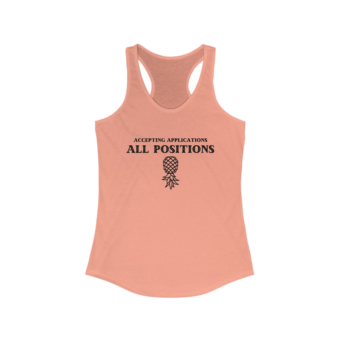'Accepting Applications' Women's Racerback Tank