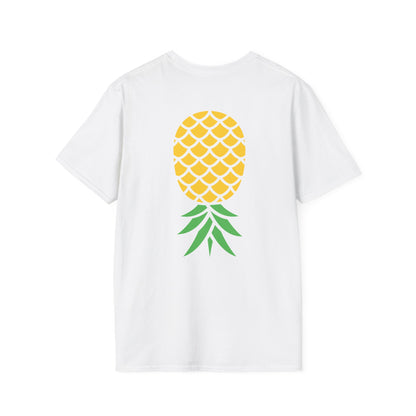 Upside-Down Pineapple - Softstyle Cotton Tee (Two Sided Print)