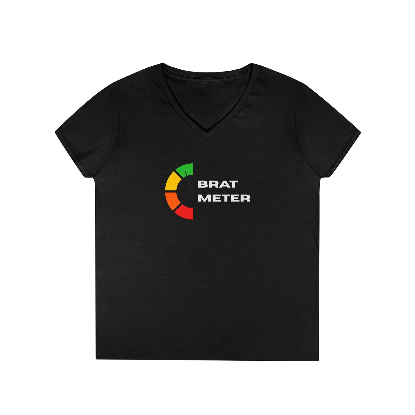 Brat Meter - Fitted V-Neck Tee