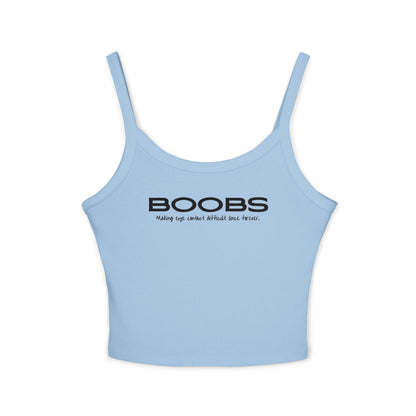 Making Eye Contact Difficult - Women's Spaghetti Strap Tank