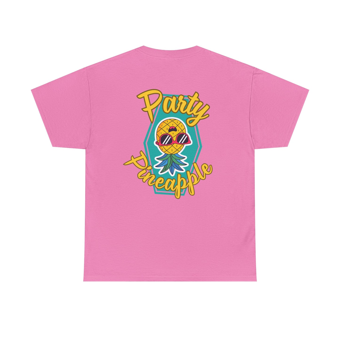 Party Pineapple - Heavy Cotton Tee (Two Sided Print)