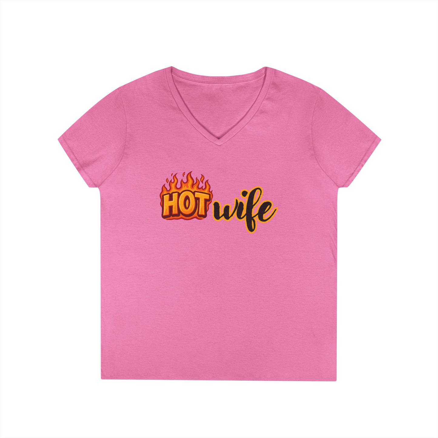 Hotwife - Fitted V-Neck Tee