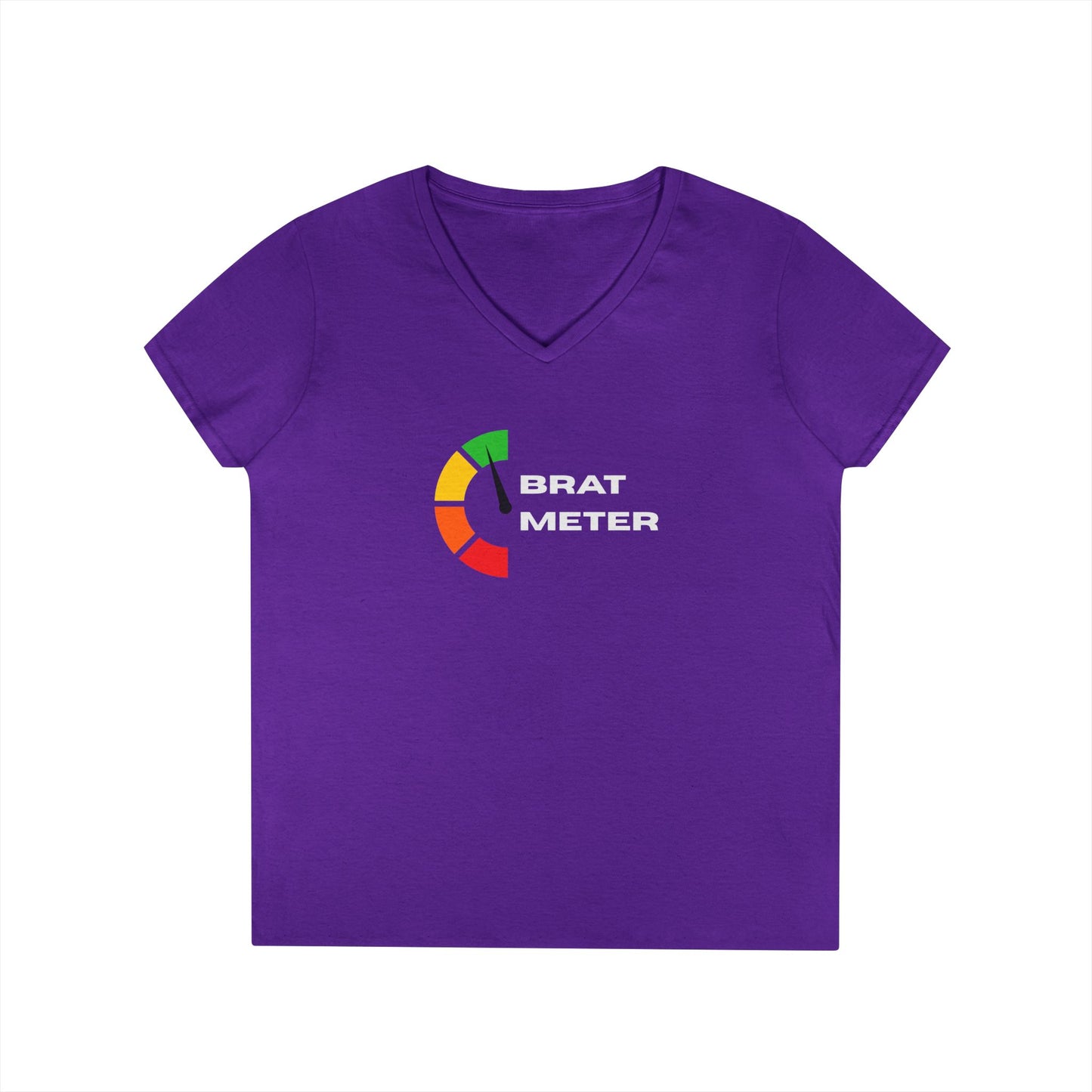 Brat Meter - Fitted V-Neck Tee