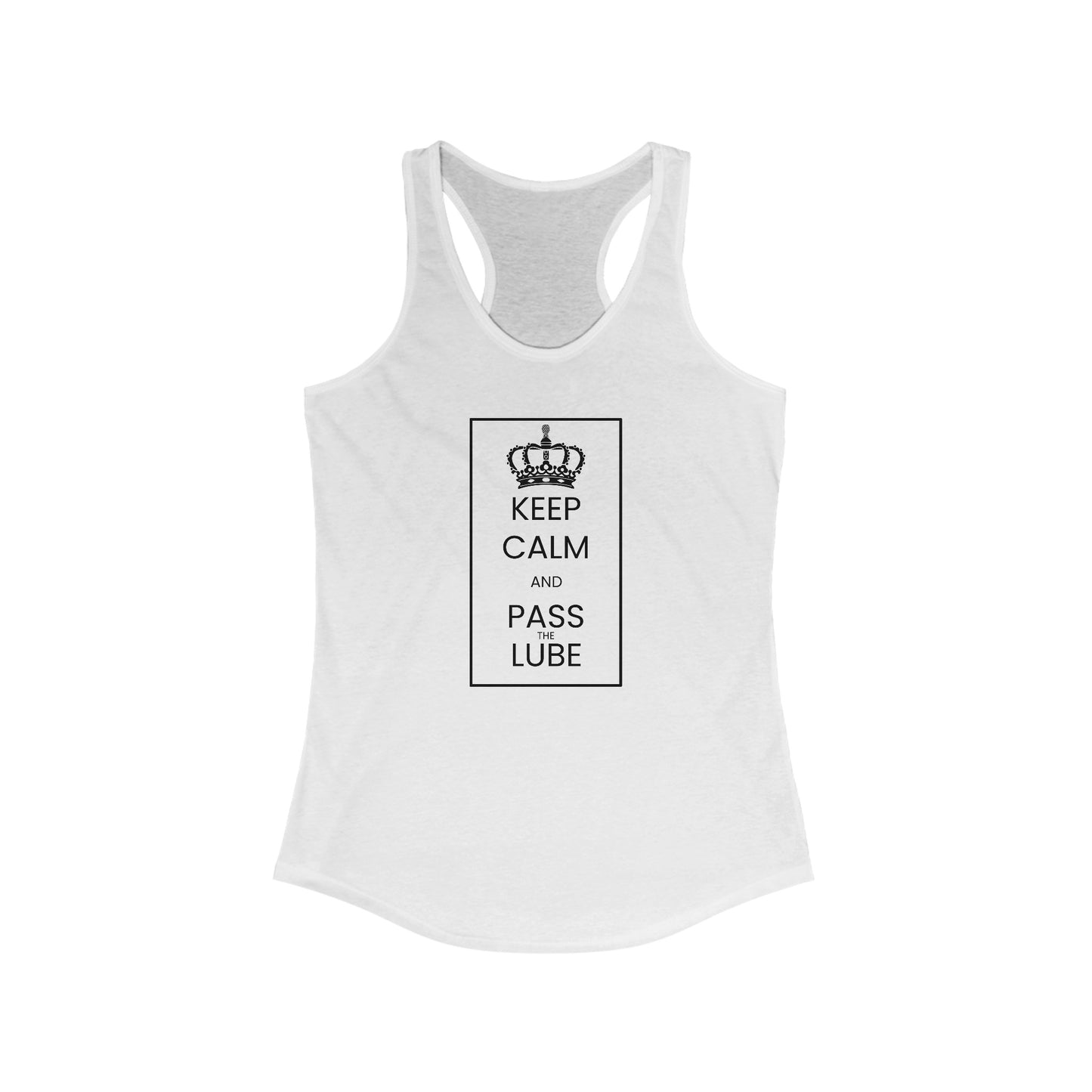 ‘Keep Calm’ Women's Ideal Racerback Tank