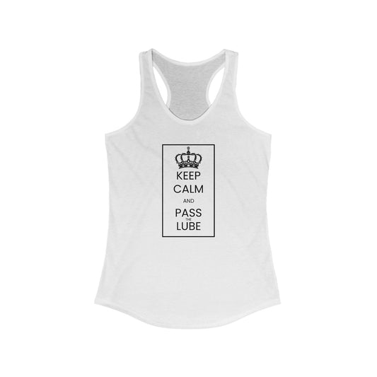 ‘Keep Calm’ Women's Ideal Racerback Tank