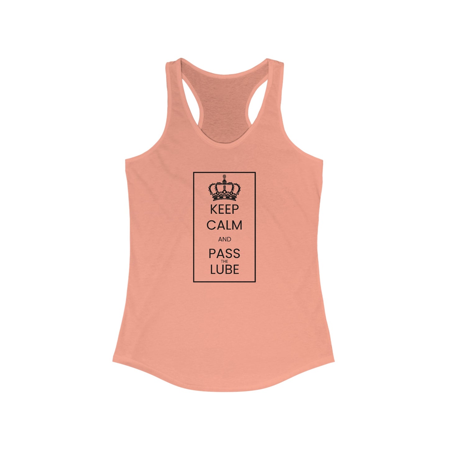 ‘Keep Calm’ Women's Ideal Racerback Tank