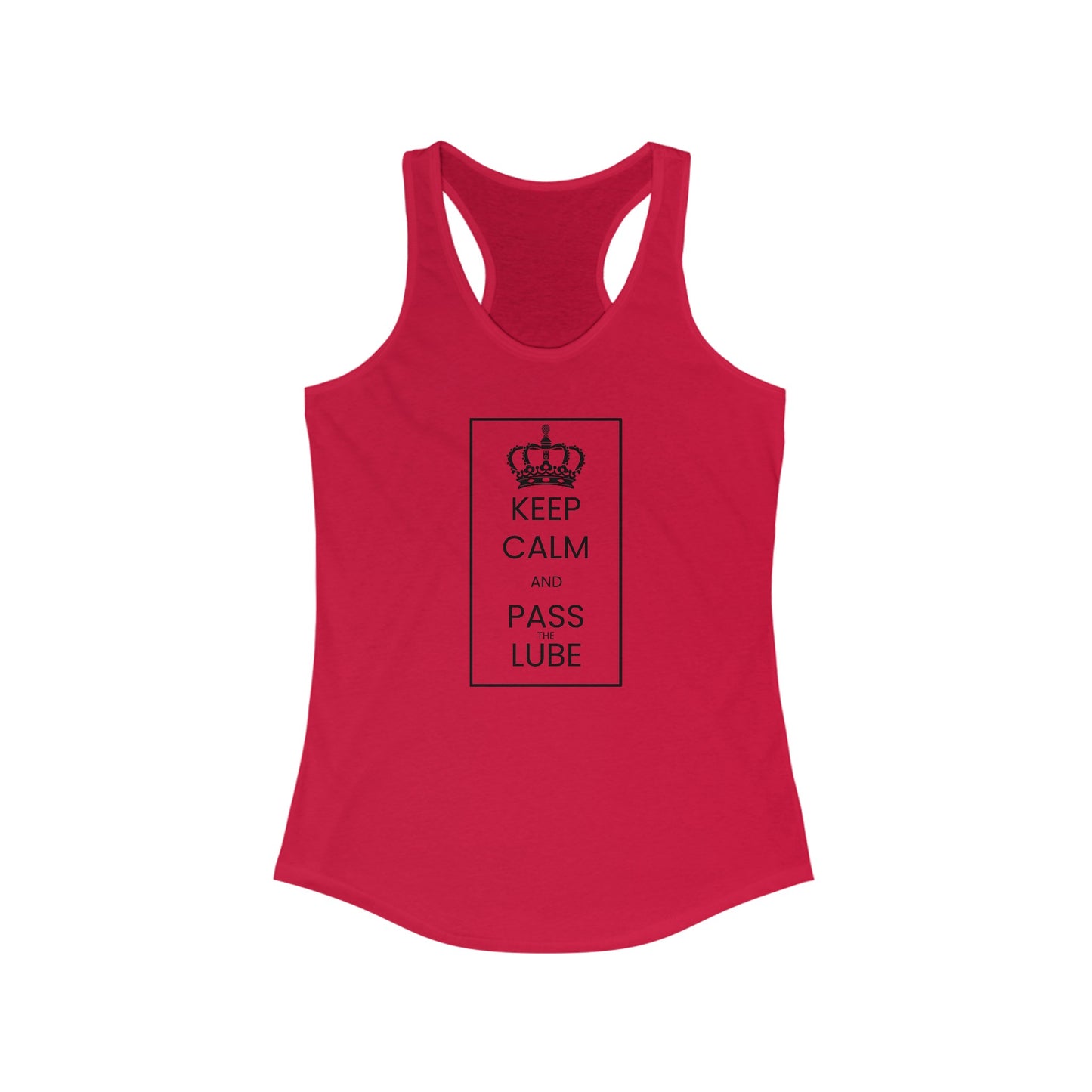 ‘Keep Calm’ Women's Ideal Racerback Tank