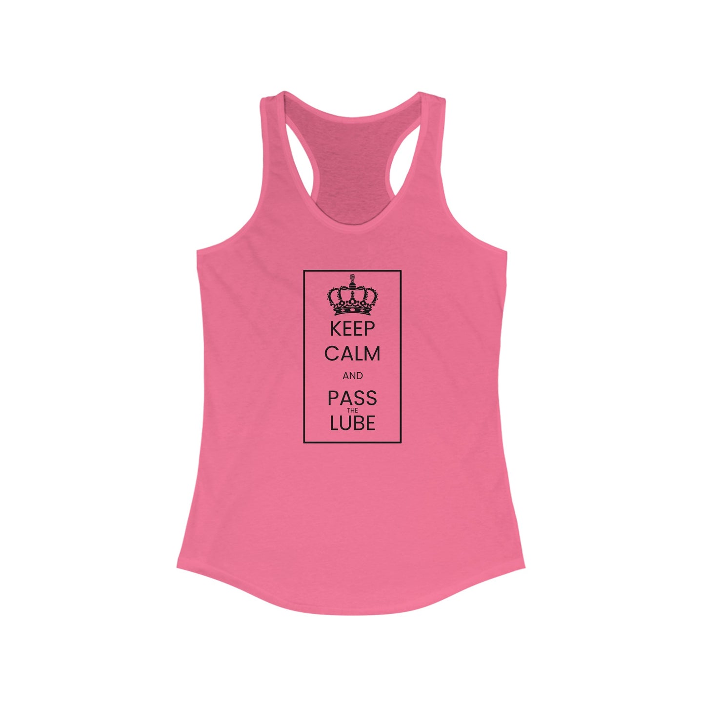 ‘Keep Calm’ Women's Ideal Racerback Tank