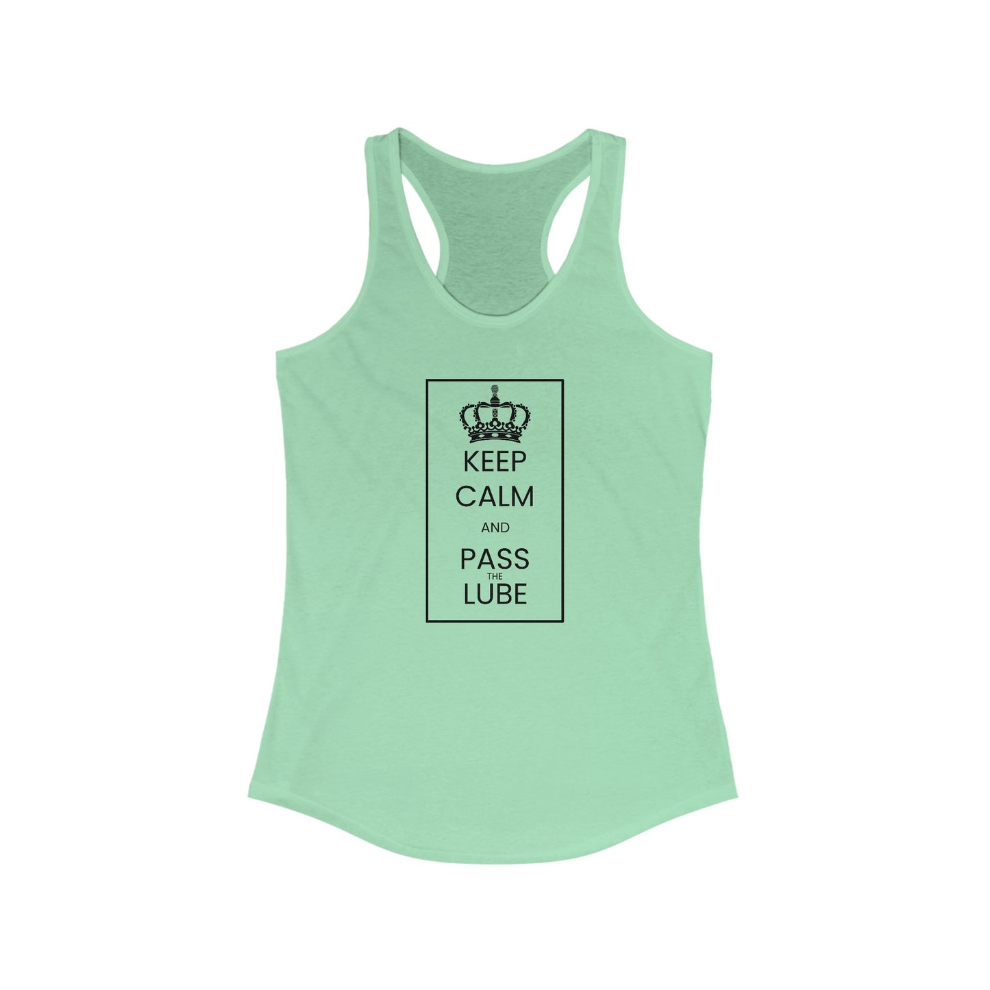 ‘Keep Calm’ Women's Ideal Racerback Tank