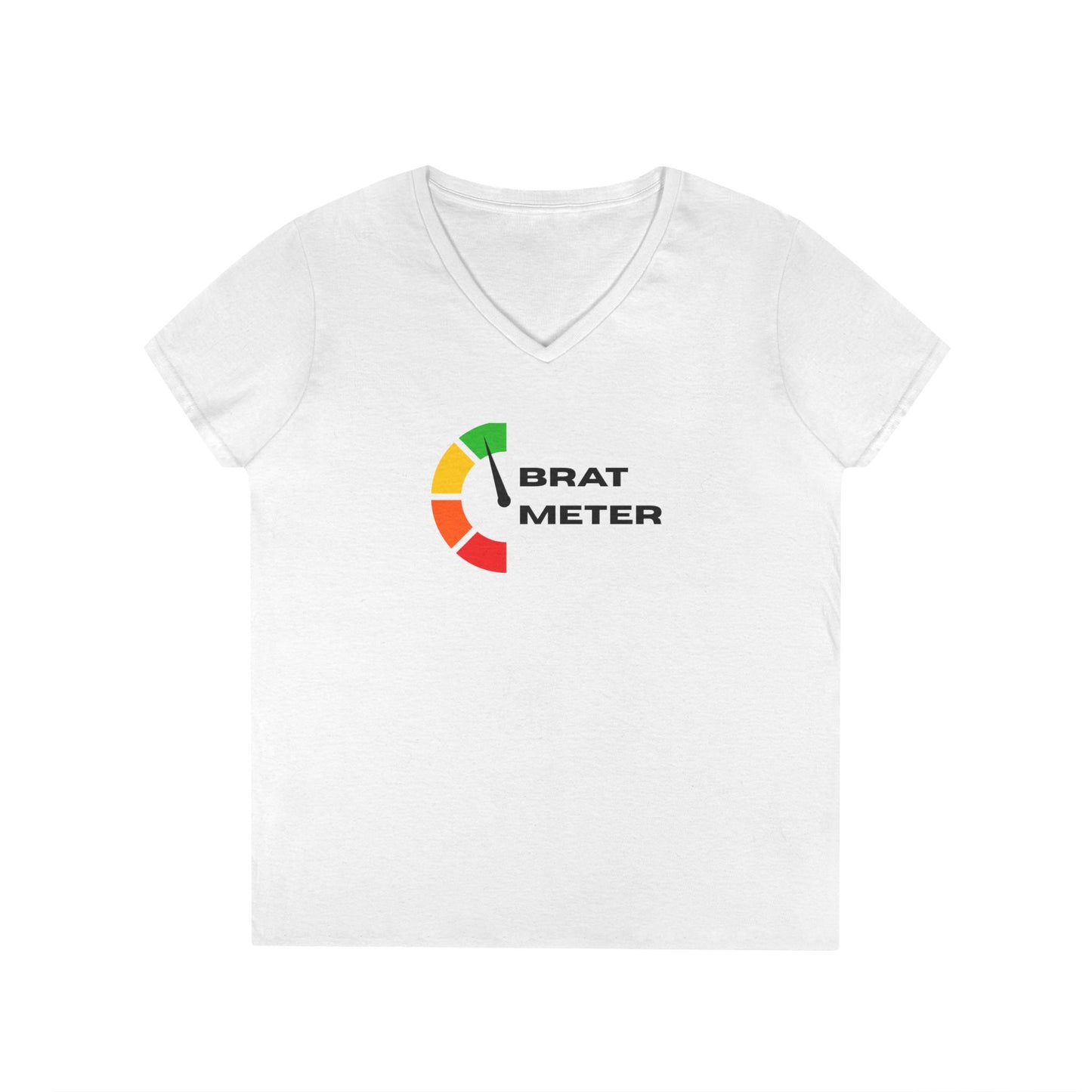 Brat Meter - Fitted V-Neck Tee