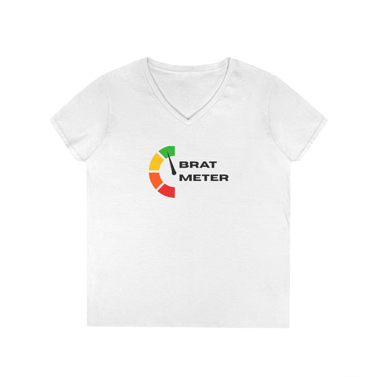 Brat Meter - Fitted V-Neck Tee