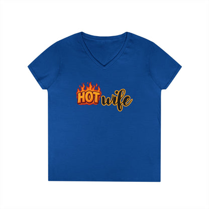 Hotwife - Fitted V-Neck Tee