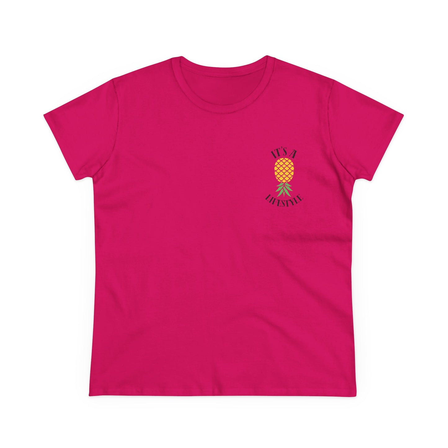 It's A Lifestyle - Semi-Fitted Cotton Tee (Two Sided Print)