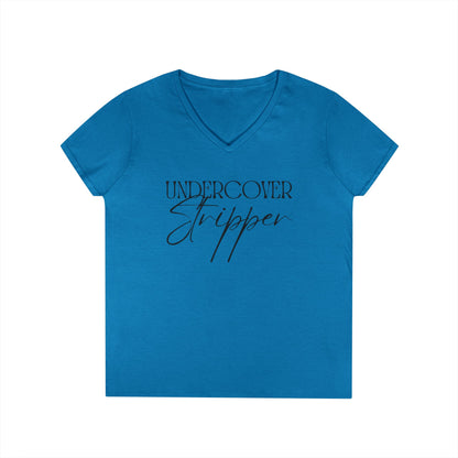 Undercover Stripper - Fitted V-neck Tee