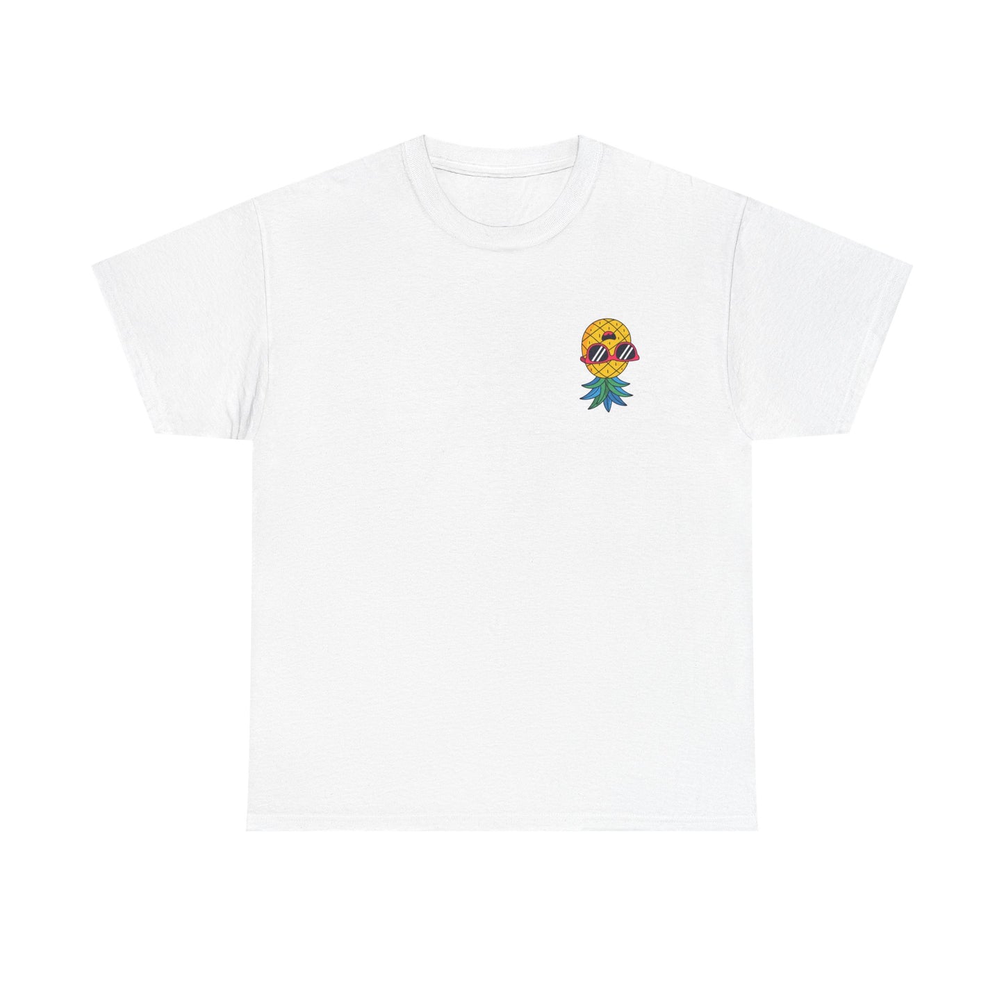 Party Pineapple - Heavy Cotton Tee (Two Sided Print)