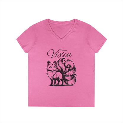 His Vixen - Fitted V-Neck Tee