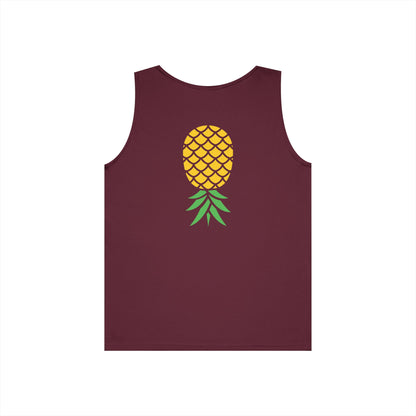Upside-Down Pineapple - Cotton Tank (Two Sided Print)