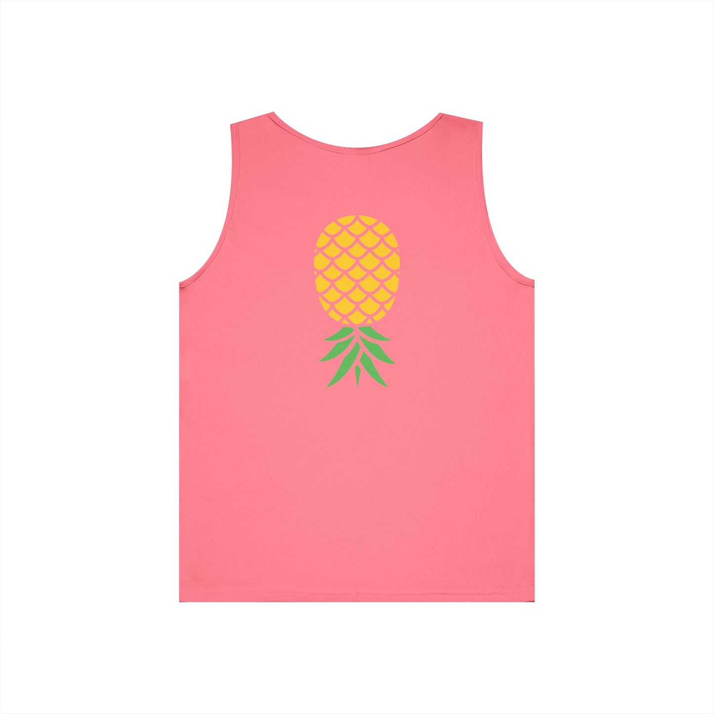 Upside-Down Pineapple - Cotton Tank (Two Sided Print)