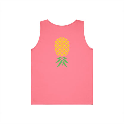 Upside-Down Pineapple - Cotton Tank (Two Sided Print)