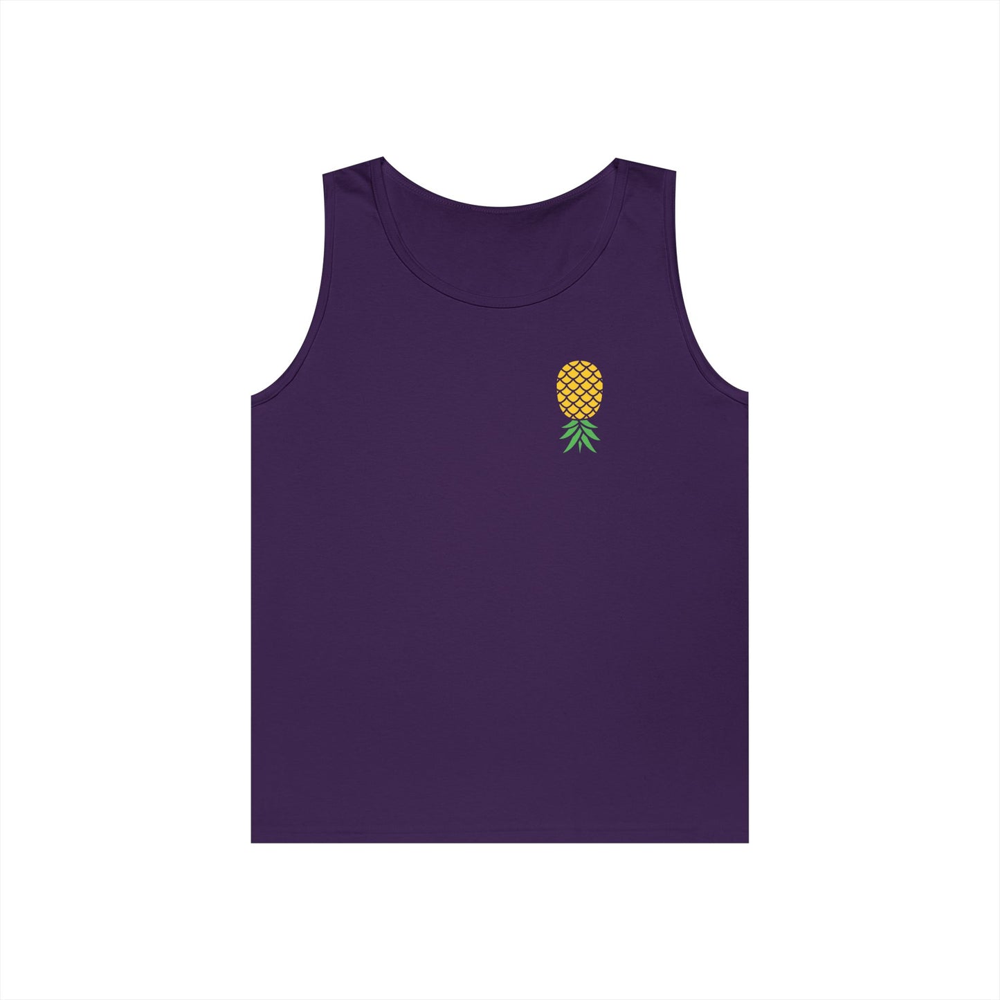 Upside-Down Pineapple - Cotton Tank (Two Sided Print)
