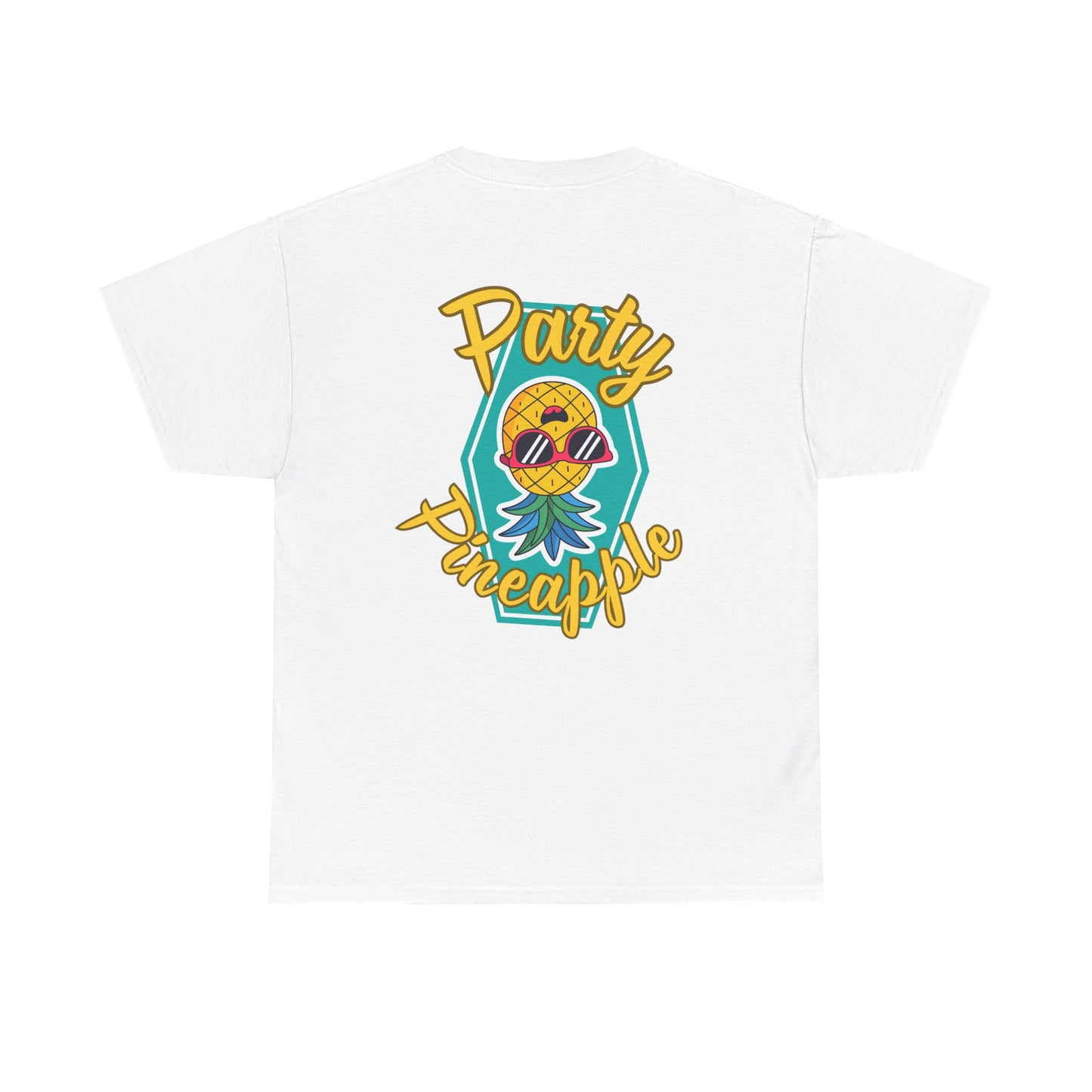 Party Pineapple - Heavy Cotton Tee (Two Sided Print)