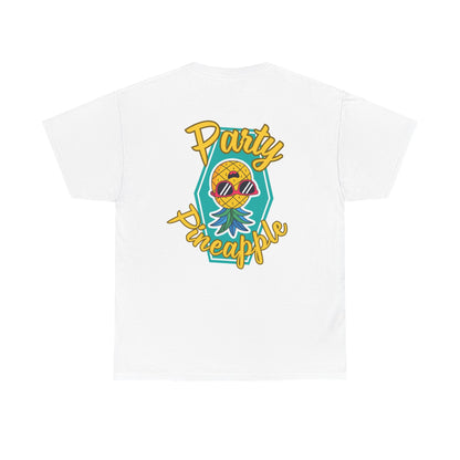 Party Pineapple - Heavy Cotton Tee (Two Sided Print)