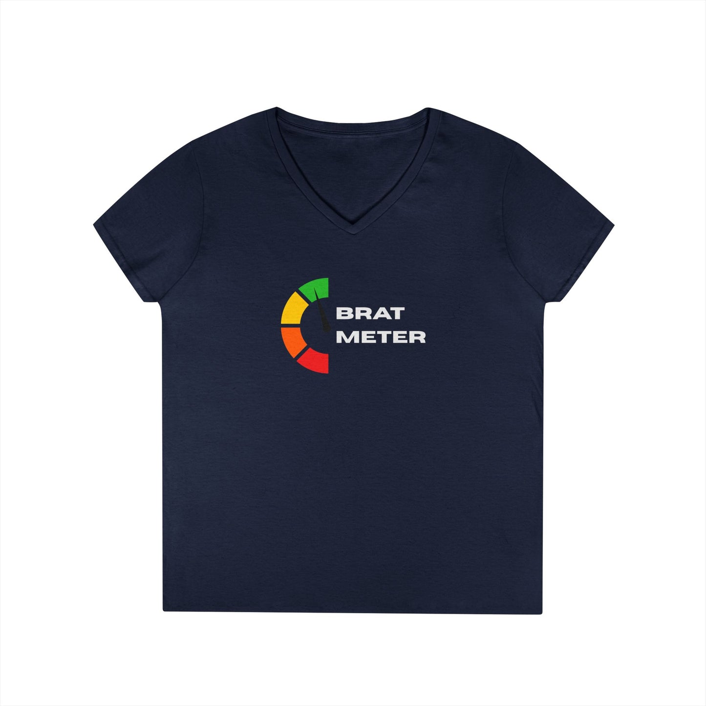 Brat Meter - Fitted V-Neck Tee