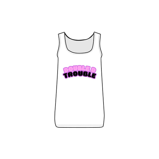 'Double D Trouble' Baby Rib Tank