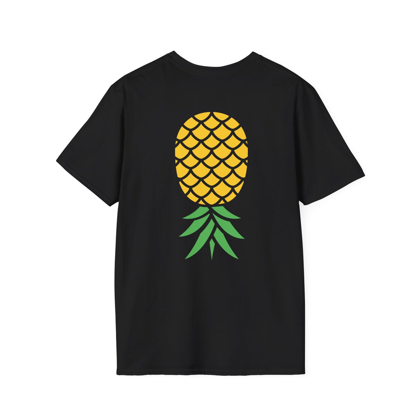 Upside-Down Pineapple - Softstyle Cotton Tee (Two Sided Print)